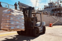 Presidente cubano destaca la solidaridad de México tras llegada de víveres